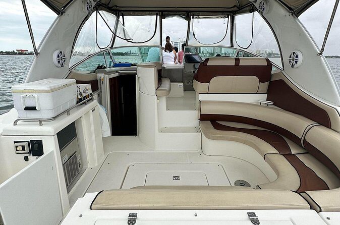 Island Fun Yacht Rental in Miami Beach - Music, Shade, and Comfort: Making the Boat Feel Like a Lounge